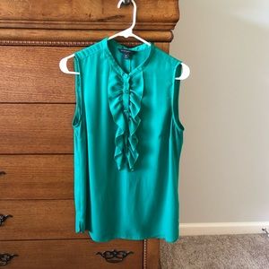 Green Sleeveless Blouse